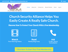 Tablet Screenshot of churchsecurityalliance.com